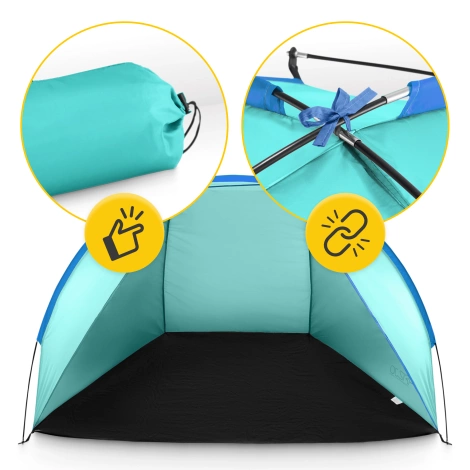 Namiot plażowy PRO jasnoniebieski