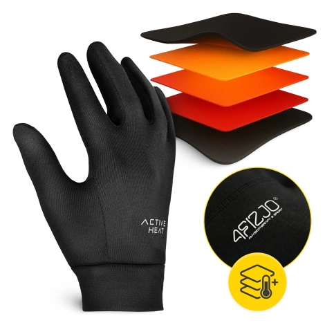 Rękawiczki termiczne - rozmiar S/M, czarne