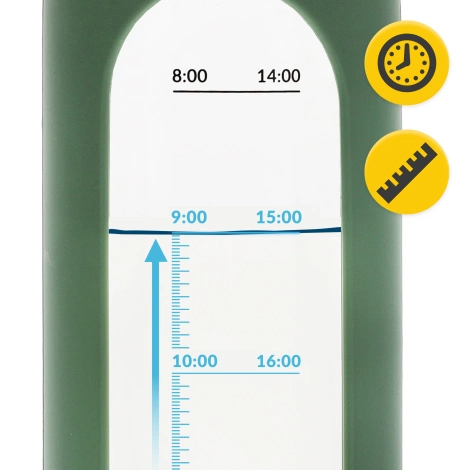 Butelka szklana na wodę 1 L zielona