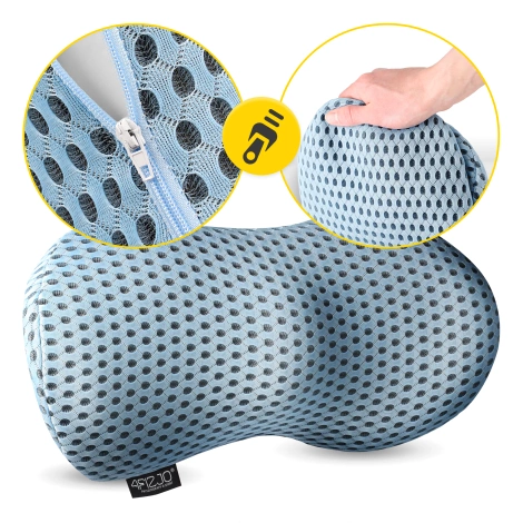 Poduszka ortopedyczna lędźwiowa do siedzenia niebieska