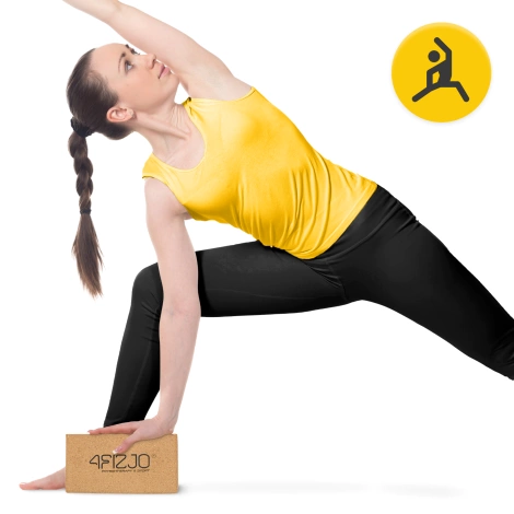 Kostka do jogi korkowa