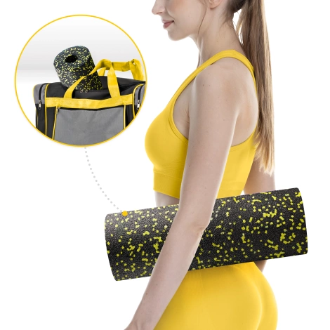 Wałek do masażu piankowy EPP 45 cm żółty