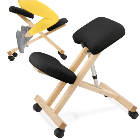 Klękosiad klęcznik do pracy PURE czarny