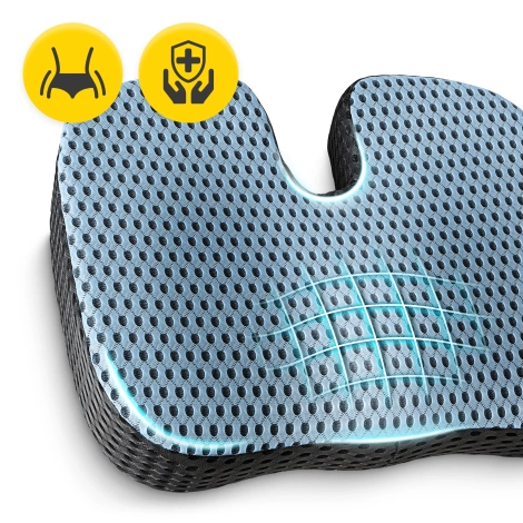 Poduszka ortopedyczna do siedzenia niebieska