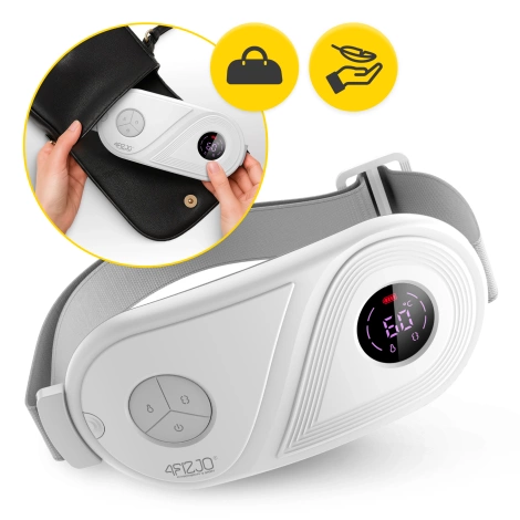 Pas menstruacyjny rozgrzewający na bóle miesiączkowe - biały