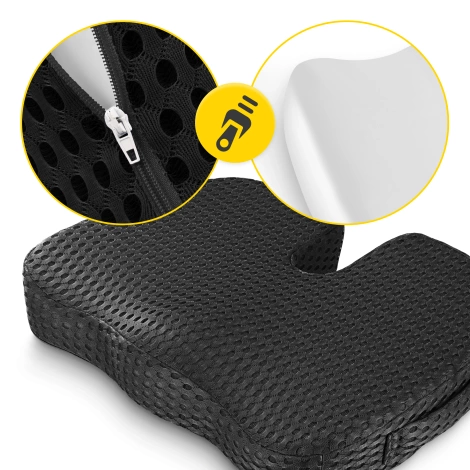 Poduszka ortopedyczna do siedzenia czarna