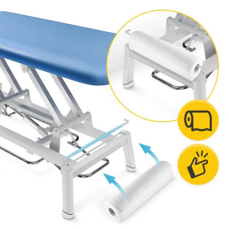 Stół do masażu i rehabilitacji elektryczny PURE niebieski