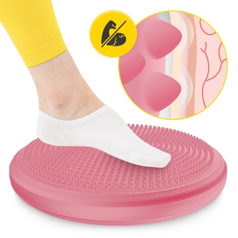 Poduszka sensomotoryczna MED+ 33 cm różowa