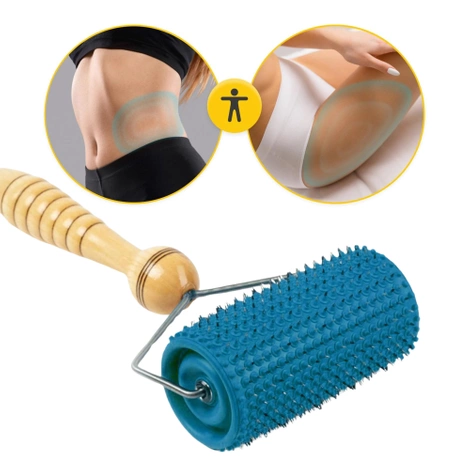Wałek wieloigłowy do masażu Lyapko 5,0 bez niklu niebieski