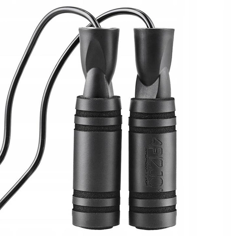 Skakanka z antypoślizgowymi uchwytami BASIC czarna