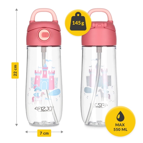 Butelka na wodę dla dzieci ZAMEK 550 ml