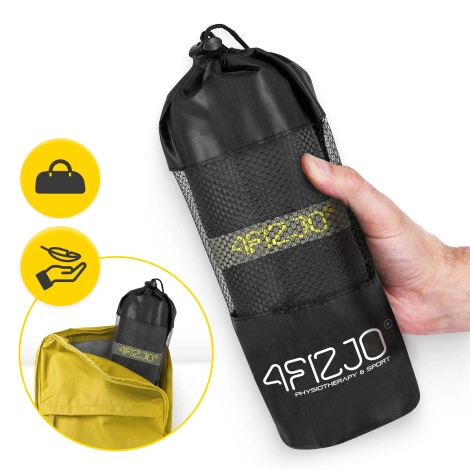 Ręcznik szybkoschnący z mikrofibry 130 x 75 cm szary