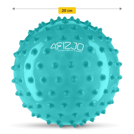 Piłka rehabilitacyjna z kolcami 20 cm miętowa