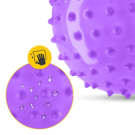 Piłka rehabilitacyjna z kolcami 20 cm fioletowa