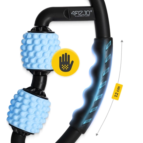 Roller do masażu ciała z wypustkami niebieski