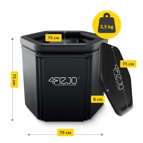 Przenośna wanna do morsowania i regeneracji PRO z systemem chłodzenia