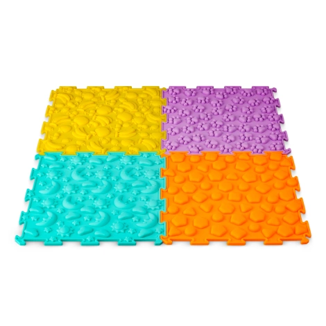 Ortopedyczna mata sensoryczna puzzle dla dzieci 4 szt.