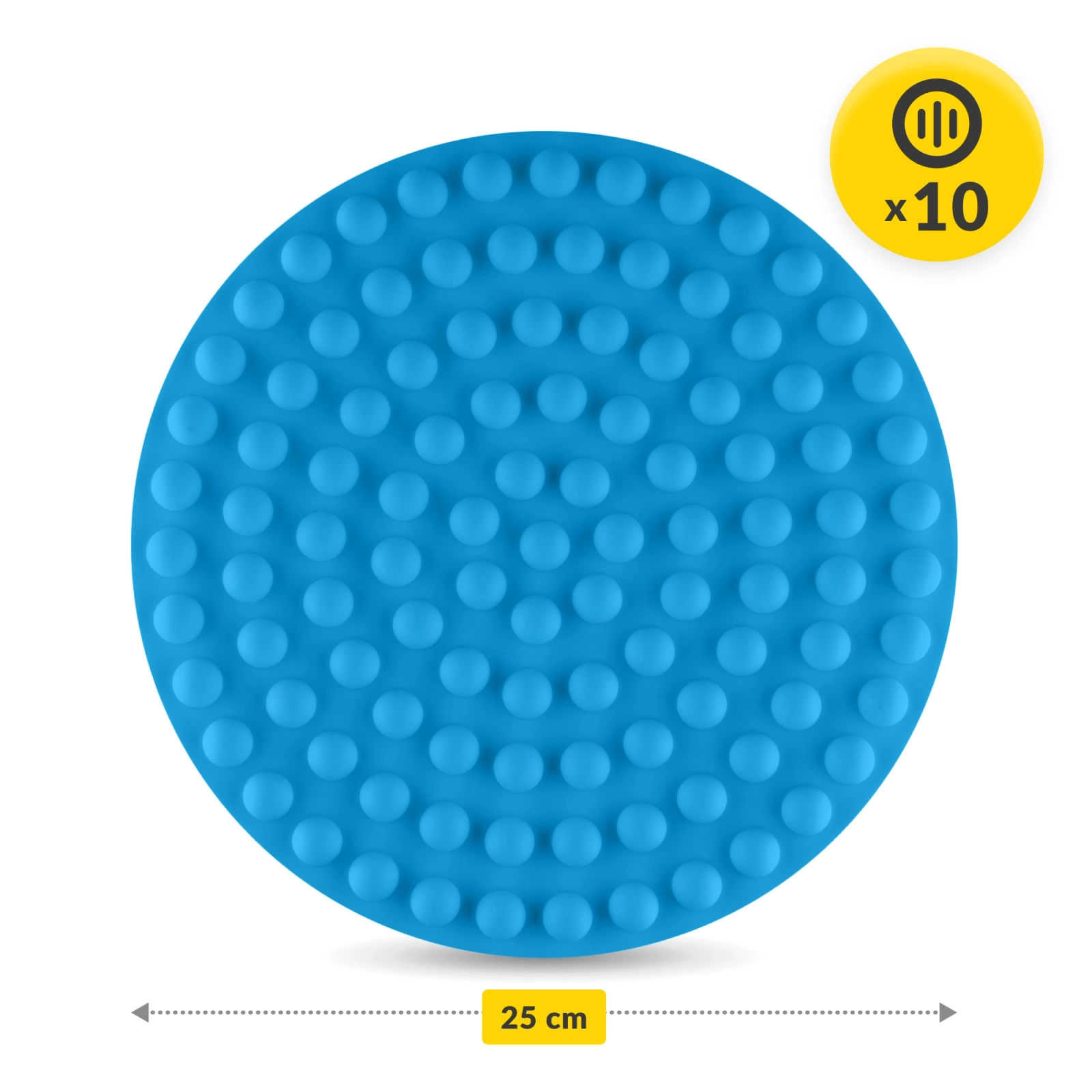 Dyski sensoryczne dla dzieci do zabawy 25 cm zestaw 10 sztuk