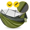 Hamak turystyczny jednoosobowy z moskiterią Mountain Goat szaro-zielony