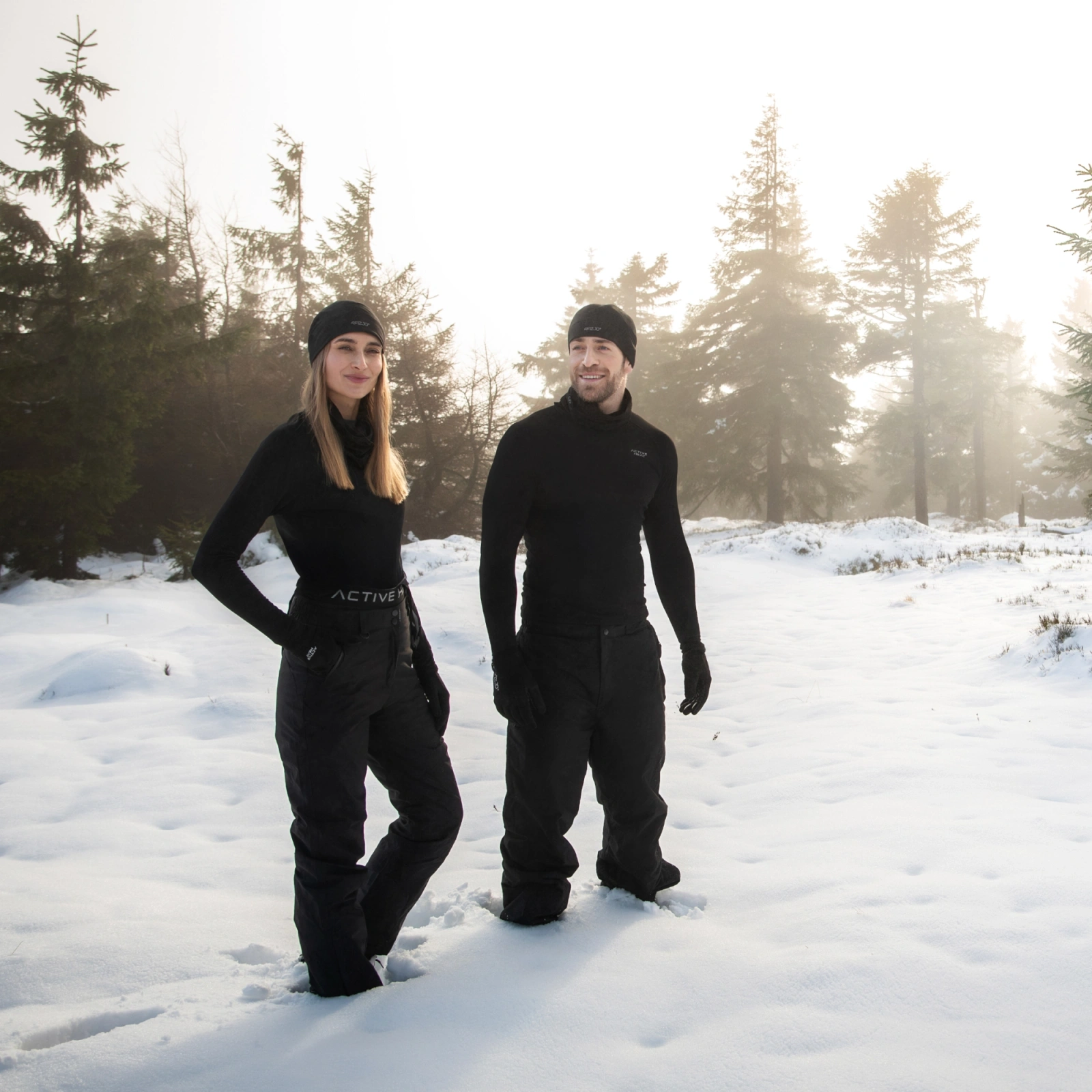 bielizna termiczna zestaw koszulka termiczna spodnie czapka rękawiczki komin