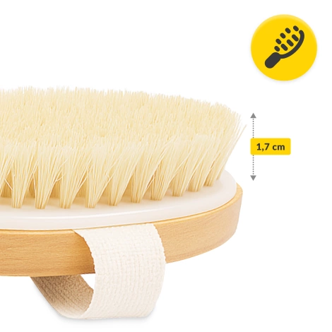 Długa szczotka do masażu ciała i kąpieli 2w1