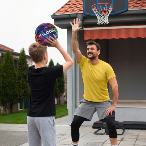 Piłka do koszykówki Falcon rozmiar 7 wielokolorowa