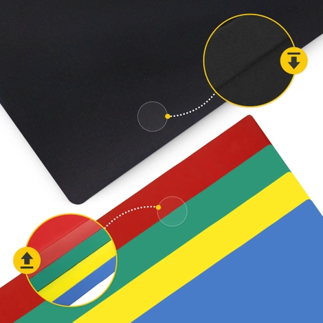 Materac gimnastyczny składany XL wielokolorowy