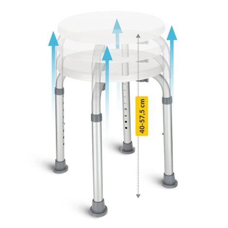 Taboret stołek pod prysznic okrągły