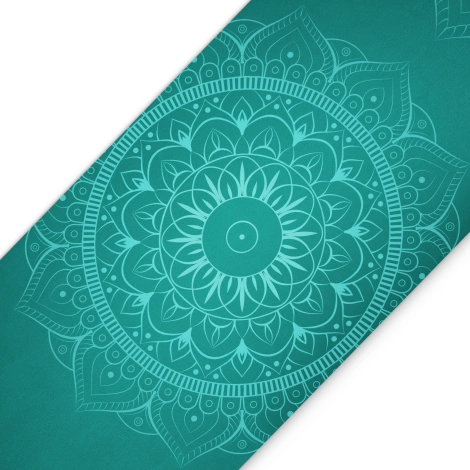 Zamszowa mata do jogi i ćwiczeń 1,5 mm zielona