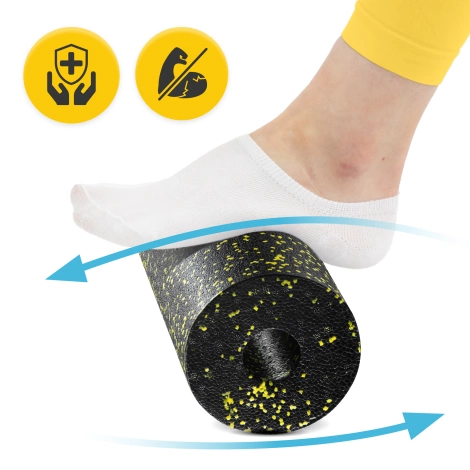 Wałek do masażu piankowy EPP 33 cm żółty