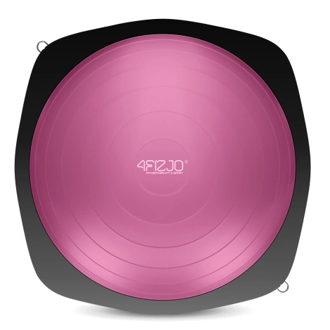 Półpiłka do balansowania równoważna z linkami różowa