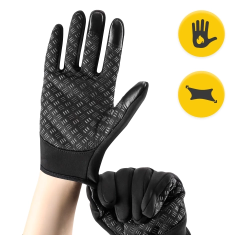 Rękawiczki do biegania termoaktywne XL