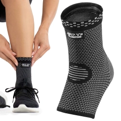 Elastyczna opaska stawu skokowego L szara