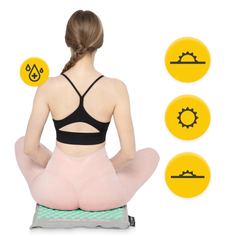 ECO Mata do akupresury z łuskami gryki i kokosem miętowa