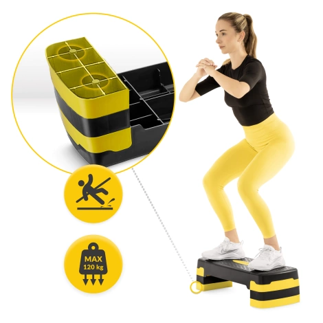 Stepper do aerobiku Standard 3-stopnie żółty