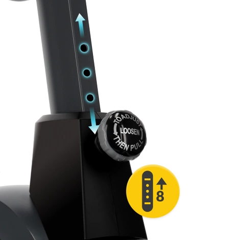 Rower stacjonarny magnetyczny PRO+ szary