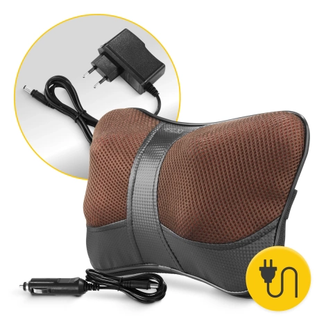 Poduszka masująca SHIATSU ULTRA+ brązowa