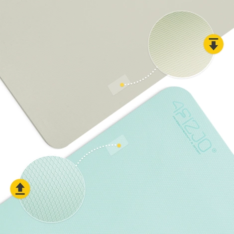 Mata do ćwiczeń i jogi antypoślizgowa TPE 0,6 cm zielona