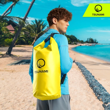 Worek wodoodporny 30 litrówTSUNAMI żółty