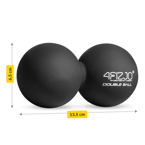 Podwójna piłka do masażu DOUBLE BALL czarna