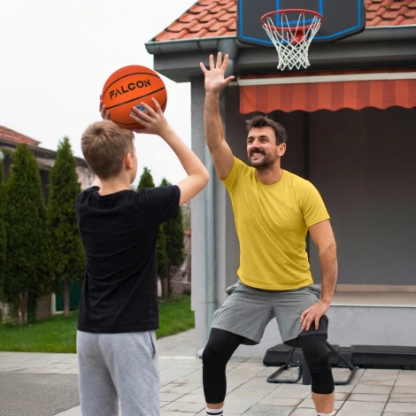 Piłka do koszykówki Falcon rozmiar 7 pomarańczowa