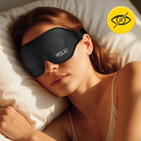 Jedwabna opaska na oczy do spania 3D