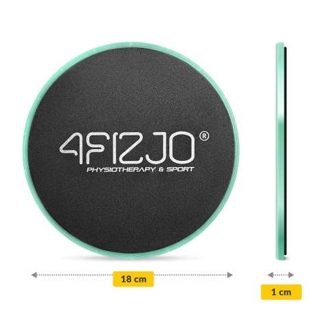 Dyski poślizgowe do ćwiczeń SLIDE 2 szt. zielone