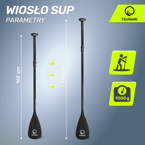 Wiosło składane regulowane TSUNAMI