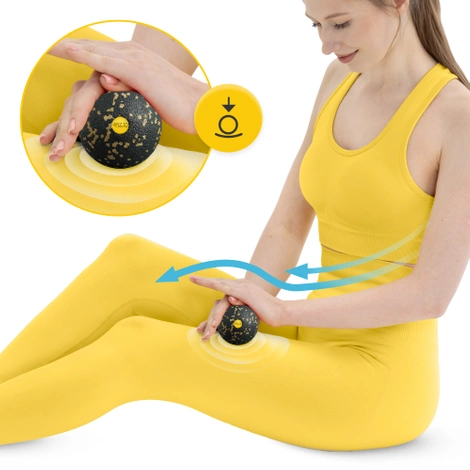 Piłeczka do masażu EPP 8 cm złota