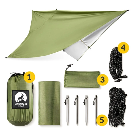 Płachta biwakowa turystyczna wodoodporna