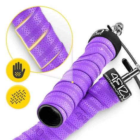 Skakanka bokserska z obciążeniem 3 m fioletowa