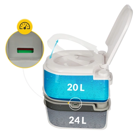 Przenośna toaleta turystyczna WC 24L