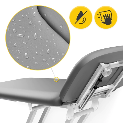 Stół do masażu i rehabilitacji elektryczny PURE szary