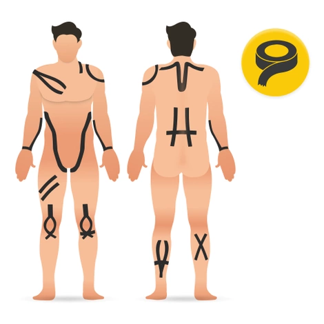 Taśma do kinesiotapingu 5 cm x 5 m